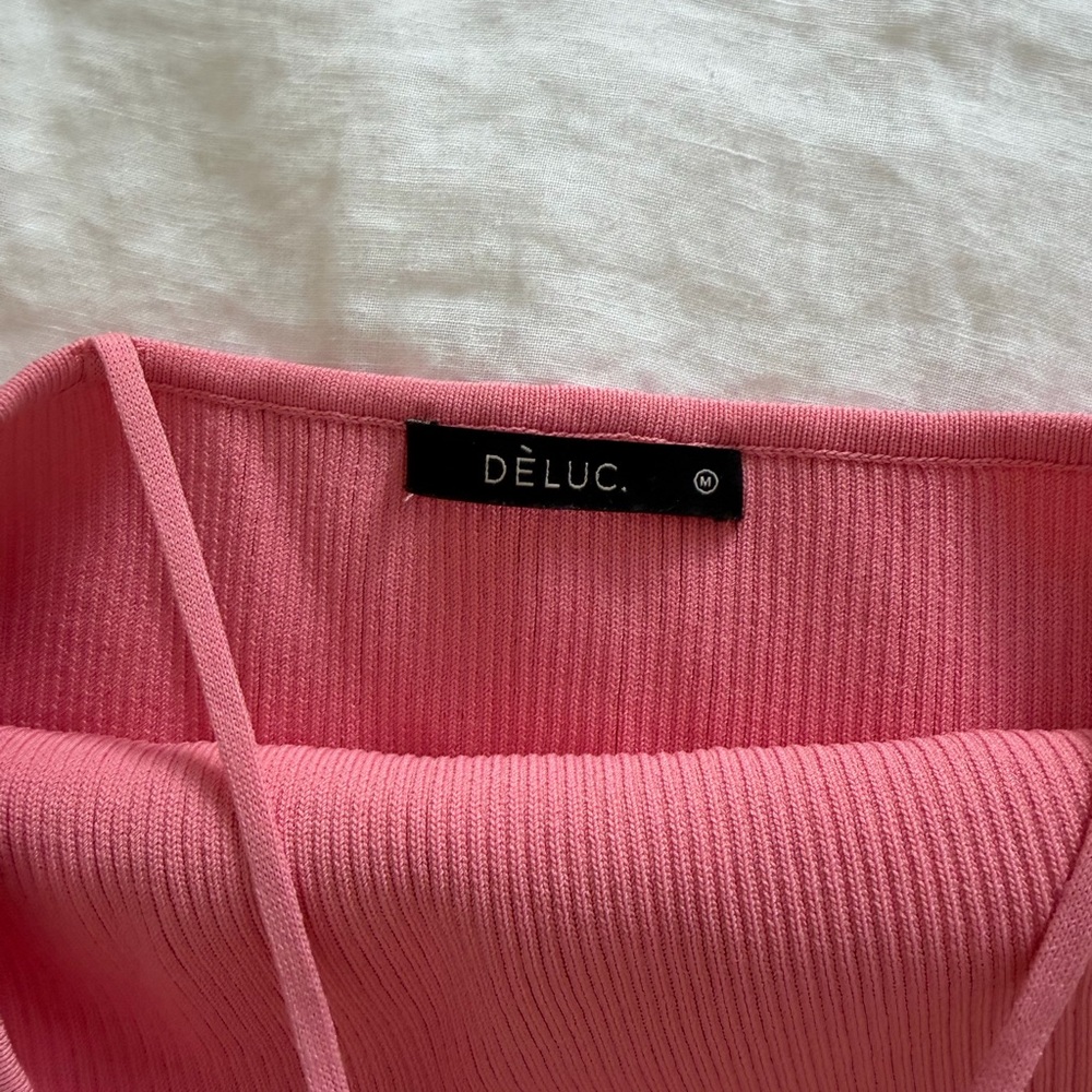 Deluc Pink Ribbed Tank Top - Picture 2 of 2